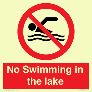 No Swimming in the lake